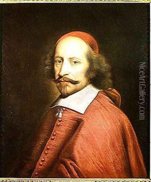 Portrait of Cardinal Jules Mazarin 1602-61 1658-60 Oil Painting - Pierre Mignard