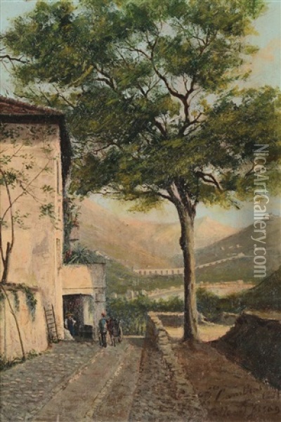 Valle Del Bisagno Oil Painting - Domenico Cambiaso
