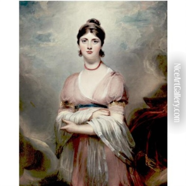 Portrait Of Mrs. Locke, Nee Jennings Oil Painting - Thomas Lawrence
