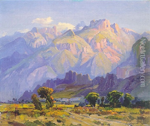 Sunlit Range Oil Painting - Fred Grayson Sayre
