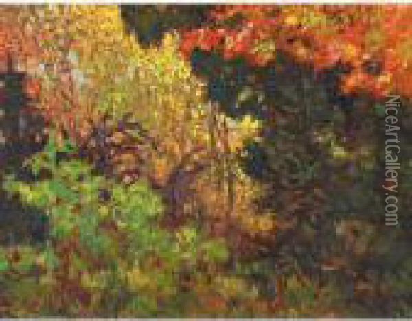 Deep In The Autumn Woods Oil Painting - Franz Hans Johnston