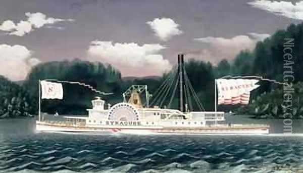 Steamship 'Syracuse' Oil Painting - James Bard