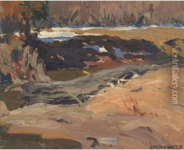 Don Valley Oil Painting - John William Beatty