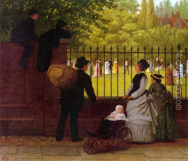 The Croquet Game Oil Painting - Ormsby Wood