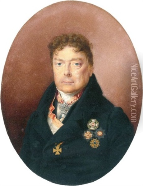 Duc Alexandre De Wurtemberg Oil Painting - Friedrich Johann Gottlieb (Franz) Lieder