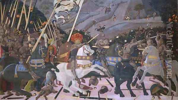The Battle of San Romano Oil Painting - Paolo Uccello