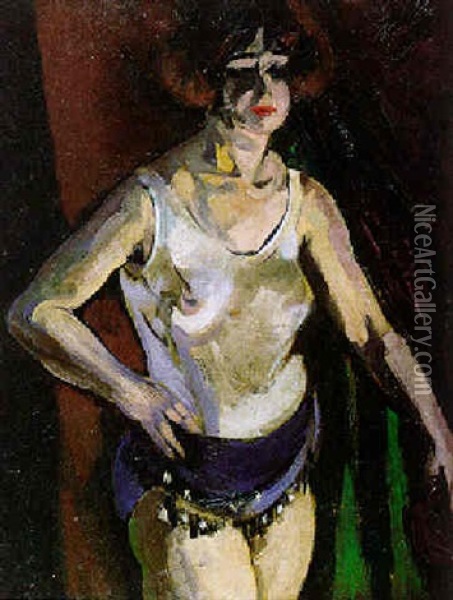 Vrouw Oil Painting - Henri Van Straten