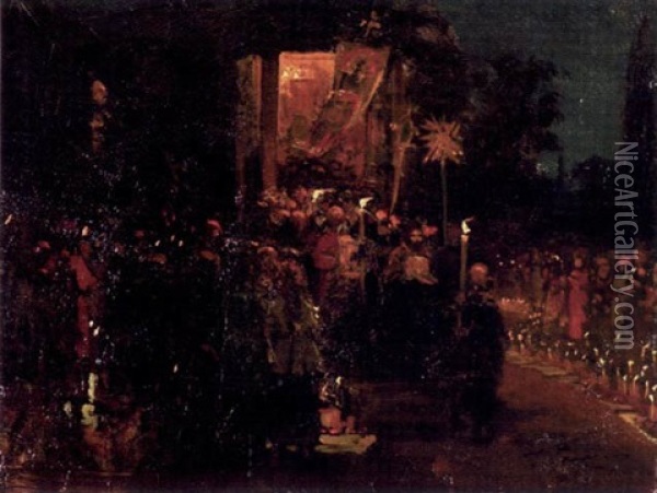 Pasknatten Oil Painting - Ilya Repin
