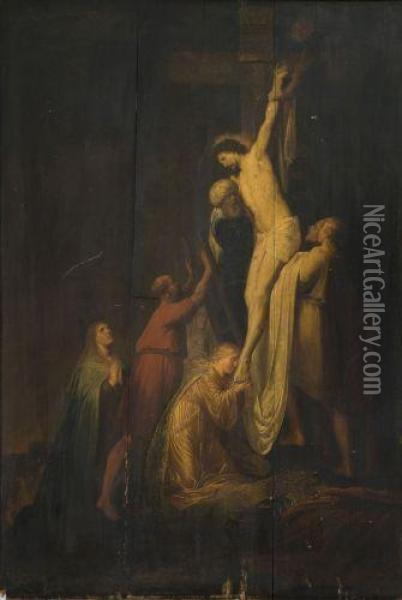 La Descente De Croix Oil Painting - Pieter de Grebber