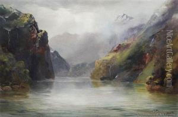 Acheron Passage, West Coast Oil Painting - James Peele
