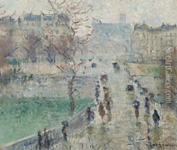 Le Pont De L'Archeveche, Paris Oil Painting - Gustave Loiseau