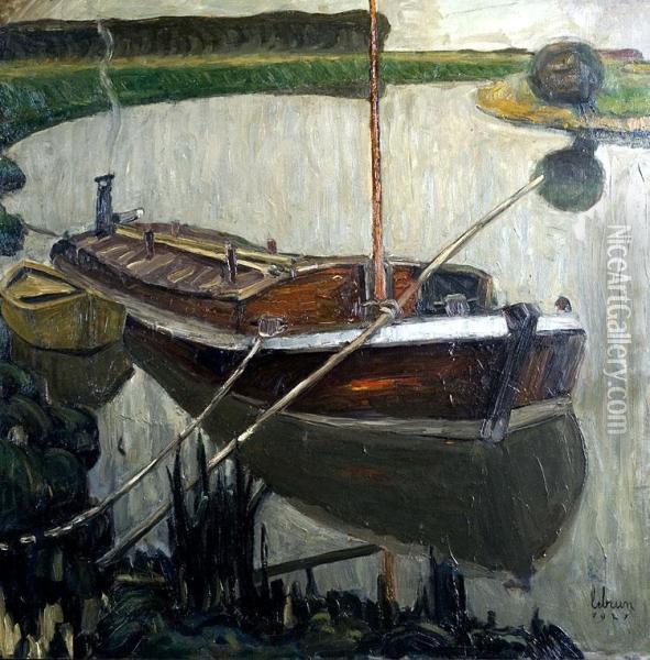 Lalys Oil Painting - Emile Jules Paul Lebrun