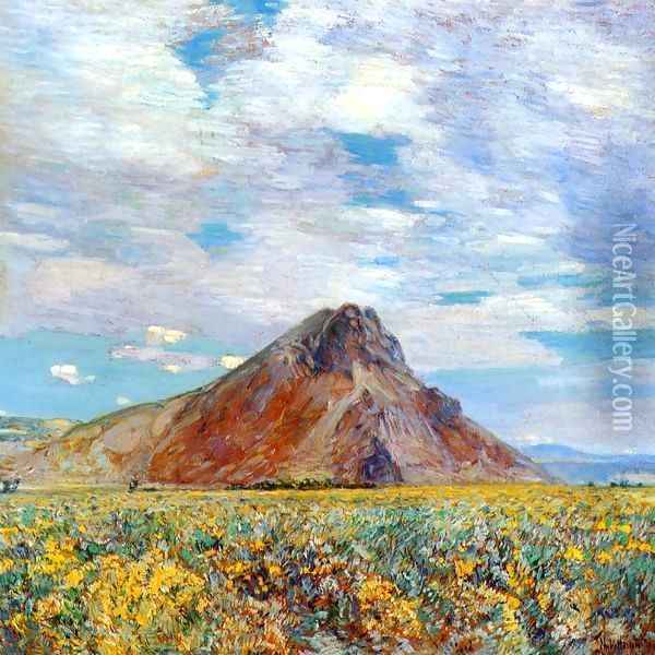 Sand Springs Butte Oil Painting - Frederick Childe Hassam