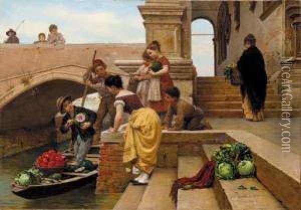 The Young Merchant Oil Painting - Antonio Paoletti