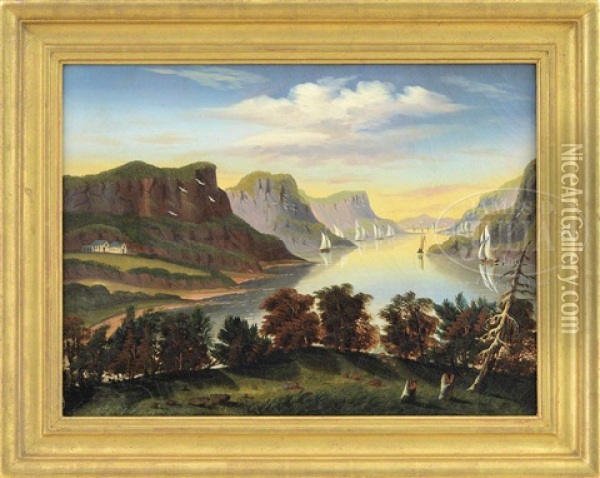 View From West Point Oil Painting - Thomas Chambers