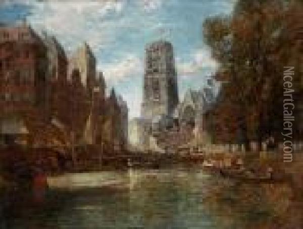 La Torre De Sanlorenzo, Rotterdam Oil Painting - James Holland