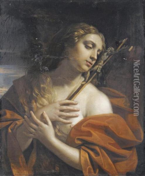 Maddalena Penitente Oil Painting - Benedetto Gennari