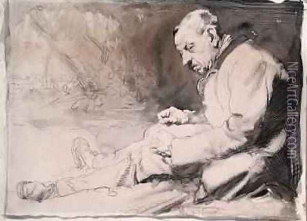Study of an Old Man Oil Painting - Sir William Newenham Montague Orpen