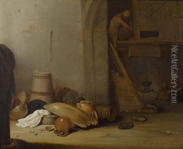 The Barn Oil Painting - Pieter Symonsz Potter