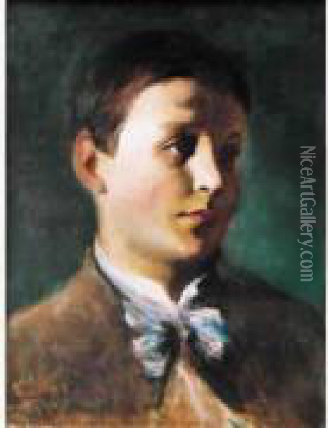 Portrait D'homme Oil Painting - Louis-Clement Faller