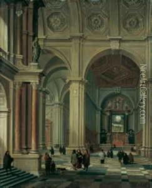 Kircheninterieur Oil Painting - Bartholomeus Van Bassen