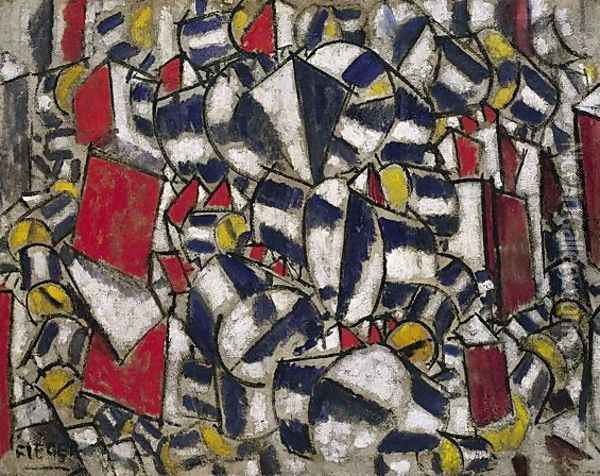 Contrast of Forms Oil Painting - Fernand Leger