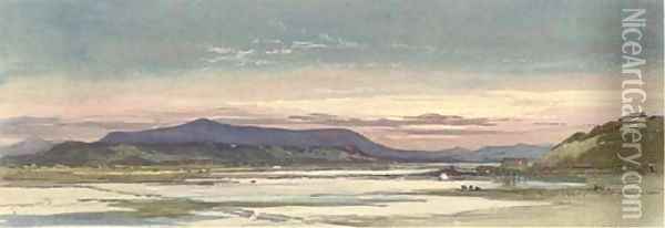 A flooded plain in Northern Spain, 1851 Oil Painting - Clarkson Stanfield