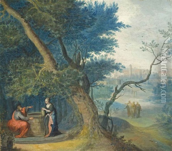 The Samaritan Woman At The Well Oil Painting - Balthasar Beschey