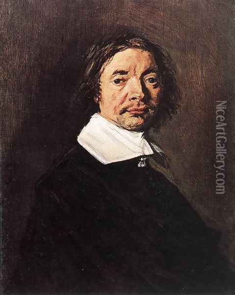 Portrait of a Man c. 1660 Oil Painting - Frans Hals