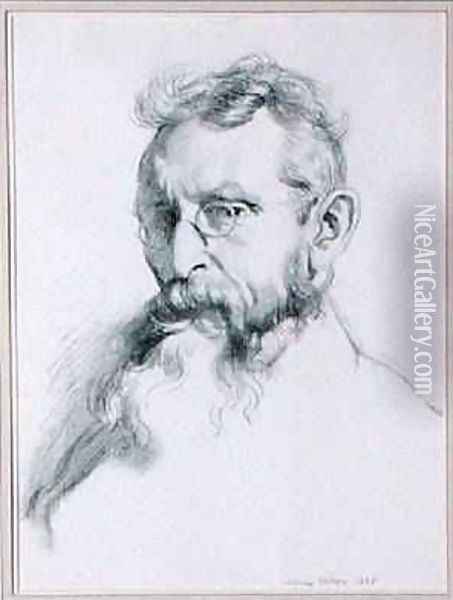 Portrait of William OBrien 1852-1928 1905 Oil Painting - Sir William Newenham Montague Orpen