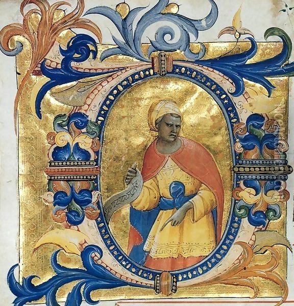 Gradual (Cod. H 74, folio 122v) Oil Painting - Lorenzo Monaco