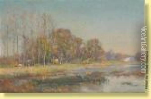 Rayons De Soleil Sur L'etang Oil Painting - Joseph Middeleer
