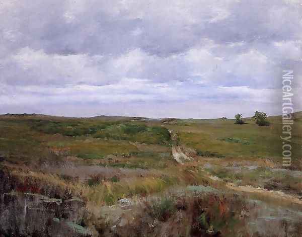 Over The Hills And Far Away Oil Painting - William Merritt Chase