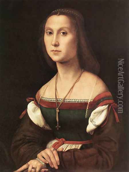 Portrait of a Woman (La Muta) Oil Painting - Raffaelo Sanzio