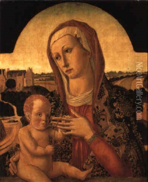 The Madonna And Child Oil Painting - Lazzaro di Jacopo Bastiani