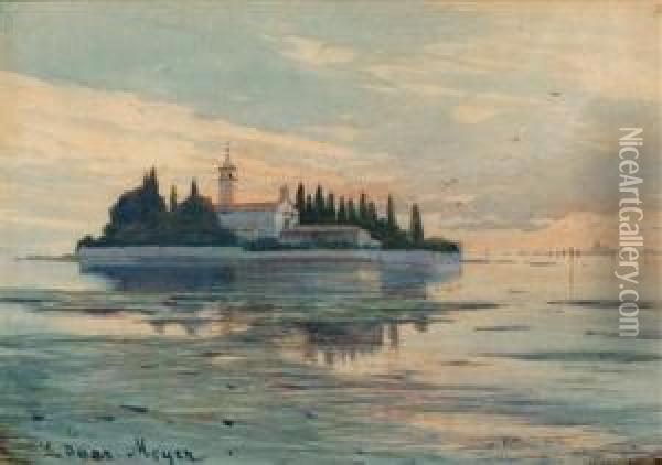 Isola Di S. Michele Bei Venedig Oil Painting - Edgar Meyer
