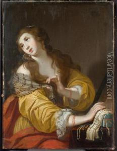 Mary Magdalene. Oil Painting - Jacob Adriaensz Backer