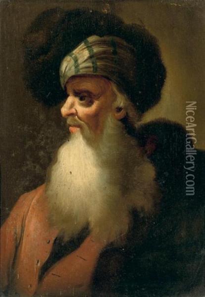 A Bearded Philosopher Oil Painting - Januarius Zick