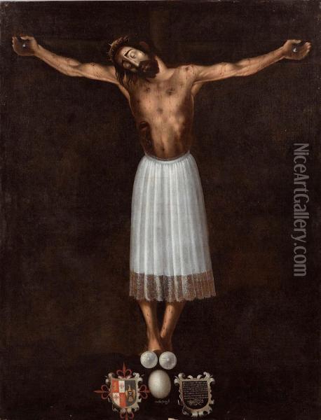 Cristo Crocifisso Oil Painting - Mateo Cerezo