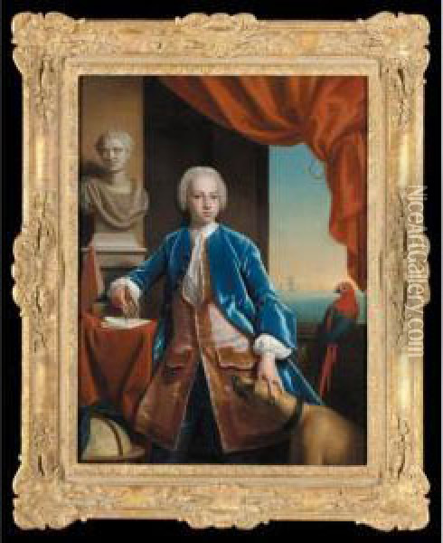 Portrait Of A Gentleman Oil Painting - Philip Le Petit Van Dyk