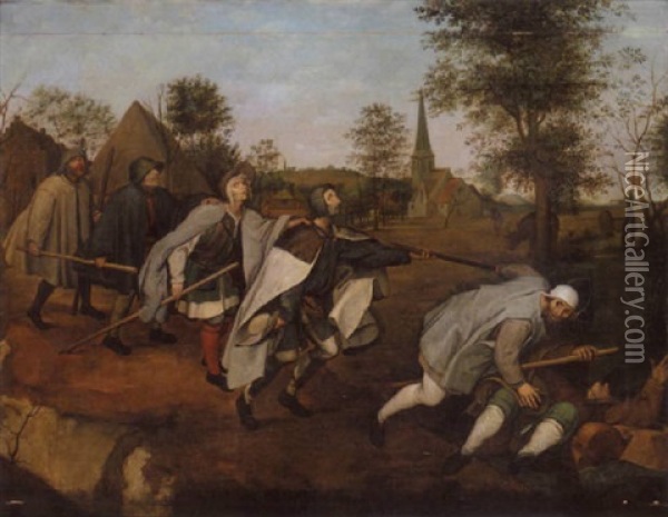 The Blind Leading The Blind Oil Painting - Pieter Bruegel the Elder