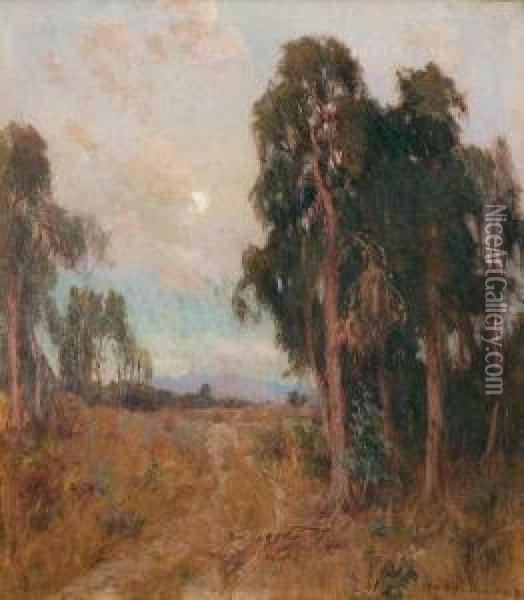 California Landscape, (pasadena) Oil Painting - Hamilton Hamilton