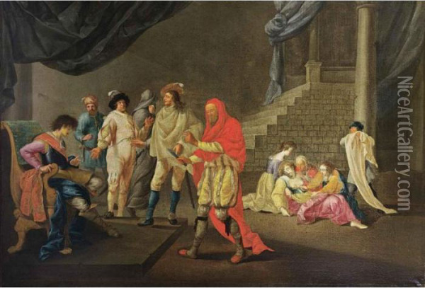 The Death Of Lucretia Oil Painting - Nikolaus Knupfer