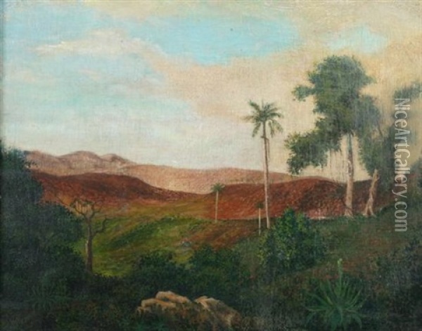 Paisaje Cubano Oil Painting - Esteban Chartrand