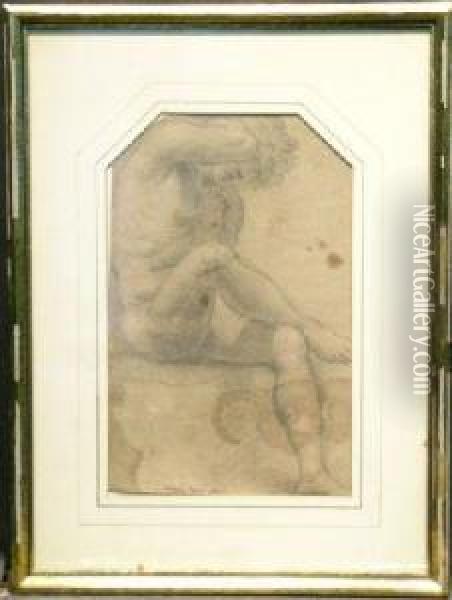 A Male Nude Oil Painting - Lodovico Carracci