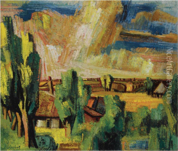 Landschap Oil Painting - Hendrick Chabot