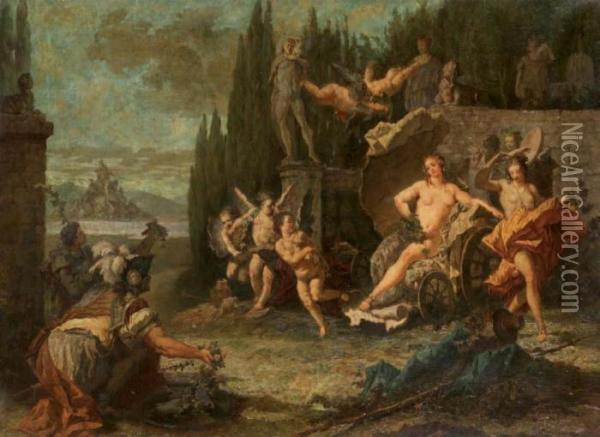 Le Triomphe De Flore Oil Painting - Giovanni Battista Tiepolo