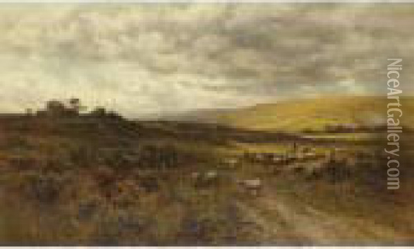 Sussex Downs Oil Painting - Alfred Augustus Glendening