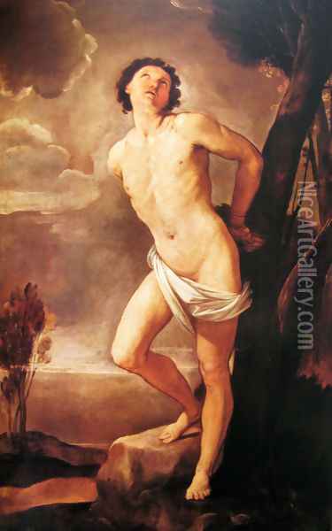 St. Sebastian 2 Oil Painting - Guido Reni