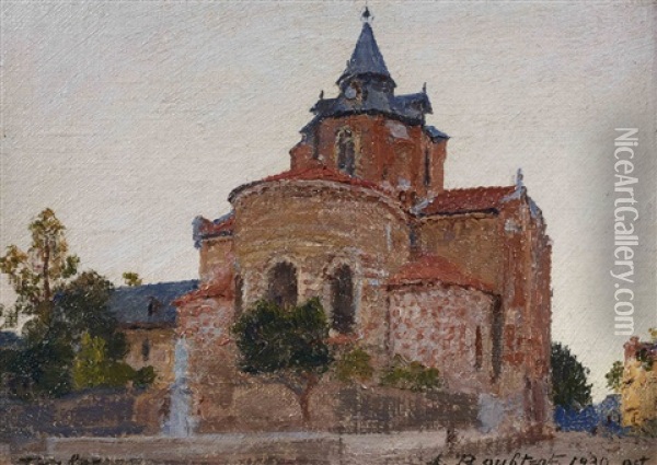Cathedrale De Tarbes Oil Painting - Alexandre Roubtzoff